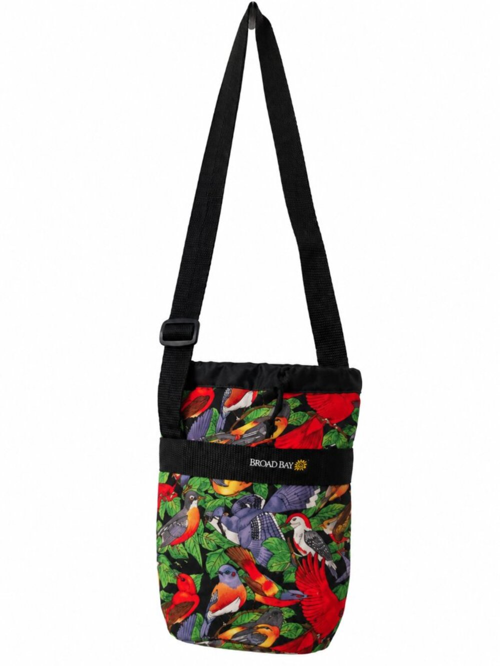 Broad Bay Tropical Bird Water Bottle Holder Crossbody Bag Adjustable Strap